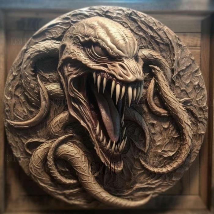 stl Venom movie 4 stl model for CNC